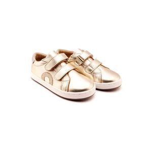 Old Soles Kix Leather Sneaker, Gold